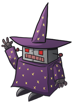 A robot wizard